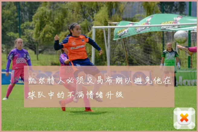 凯尔特人必须交易布朗以避免他在球队中的不满情绪升级